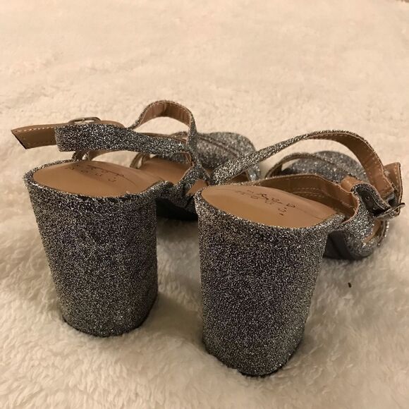 : : NEW A New Day scrappy metallic chunky heels : : - Picture 5 of 16